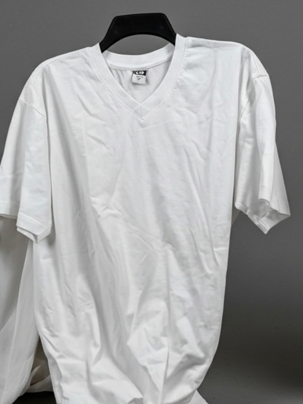 Classic White V-Neck Men's T-Shirt
